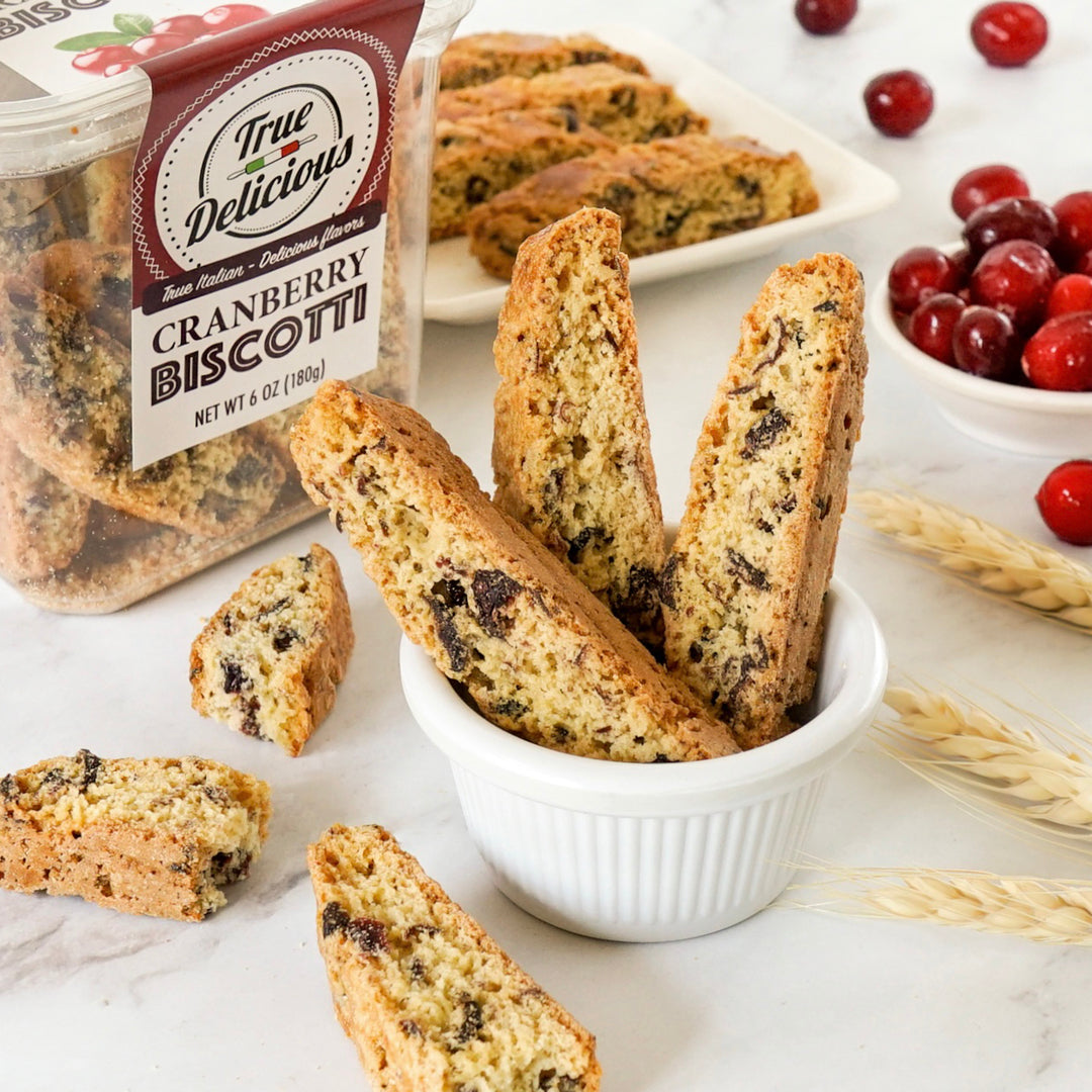 Cranberry Biscotti - True Delicious | Authentic Italian Desserts