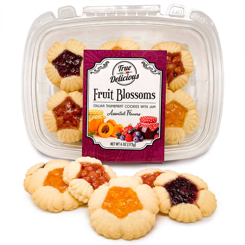 Fruit Blossoms Cookies - Assorted Flavors - True Delicious | Authentic Italian Desserts